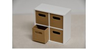 Storage block(1) with 4 boxes - 1/12 scale